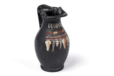 Lot 440 - A Greek Gnathian pottery oinochoe