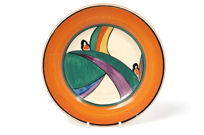 Lot 506 - A Clarice Cliff 'Comet' pattern plate