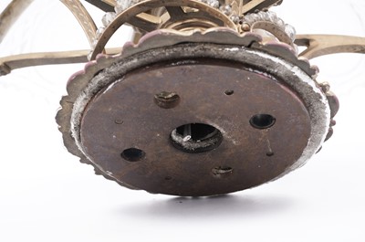 Lot 708 - RMS Olympic interest: a fine pair of ormolu and cut-glass ceiling light fittings