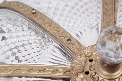 Lot 708 - RMS Olympic interest: a fine pair of ormolu and cut-glass ceiling light fittings