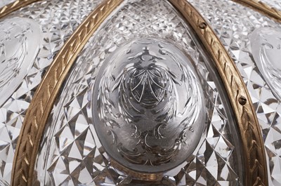 Lot 708 - RMS Olympic interest: a fine pair of ormolu and cut-glass ceiling light fittings