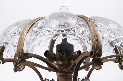 Lot 708 - RMS Olympic interest: a fine pair of ormolu and cut-glass ceiling light fittings