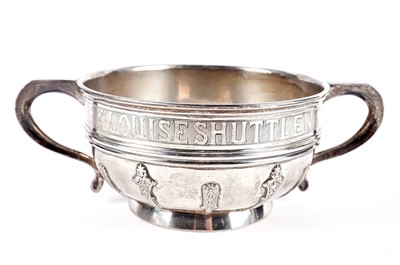 Lot 331 - A George V silver twin-handled bowl