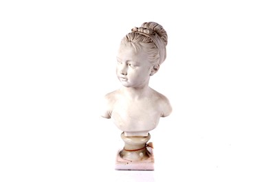 Lot 154 - Prof. Giuseppe Bessi - A bust of Louise Brongniart | alabaster