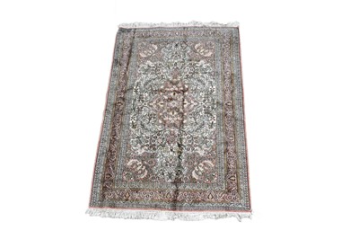 Lot 1190 - A pure silk hand-made Kashan rug