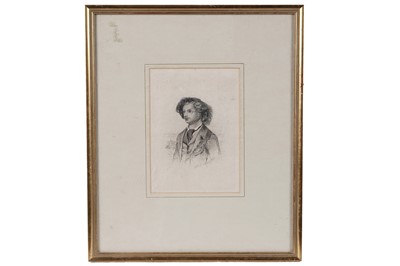 Lot 1 - William Bell Scott - Algernon Charles Swinburne, Age 22 | etching