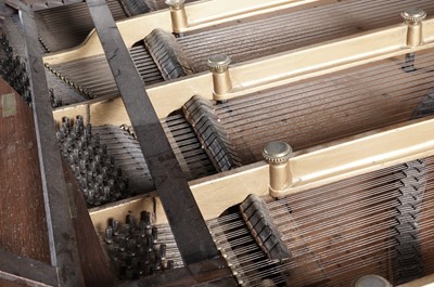 Lot 970 - A Victorian early 1880s walnut baby grand piano
