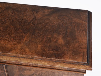 Lot 724 - A Victorian burr walnut specimen cabinet