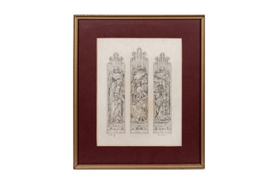 Lot 1053 - Heaton, Butler, and Bayne - Design for a stained glass window | graphite on paper