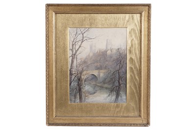 Lot 9 - M* Davison - Durham from the Prospect of the River | watercolour