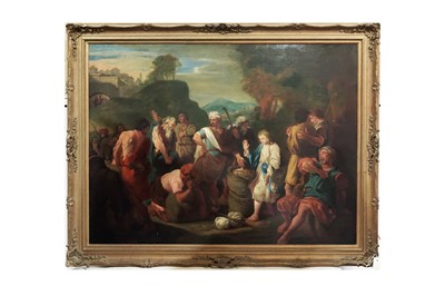 Lot 1096 - After Nicolas de Poilly - The Finding of Joseph's Cup in Benjamin's Sack | oil