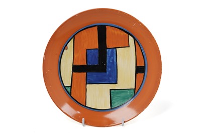 Lot 605 - A Clarice Cliff ‘Mondrian’ pattern plate