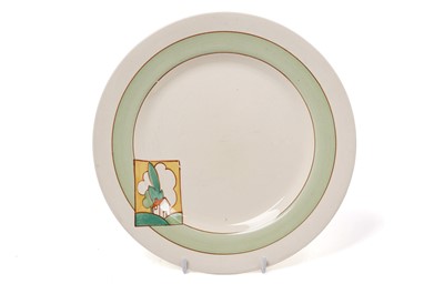 Lot 607 - A Clarice Cliff Bizarre ‘Stroud’ pattern plate