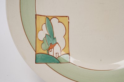 Lot 607 - A Clarice Cliff Bizarre ‘Stroud’ pattern plate