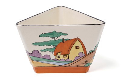 Lot 624 - A Clarice Cliff Fantasque ‘Orange Roof Cottage’ bowl