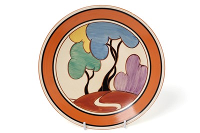 Lot 631 - A Clarice Cliff Fantasque ‘Blue Autumn’ pattern plate