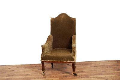 Lot 88 - A George III inlaid oak armchair