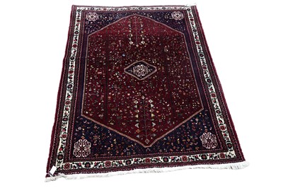 Lot 1212 - A Persian hand-made Abadeh rug