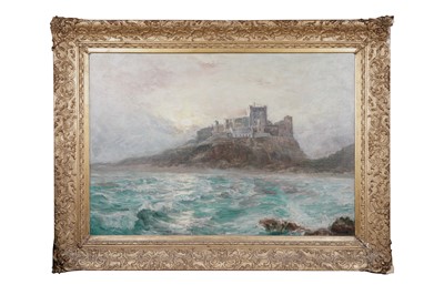 Lot 128 - John Falconar Slater - Bamburgh Castle from the Sea | oil