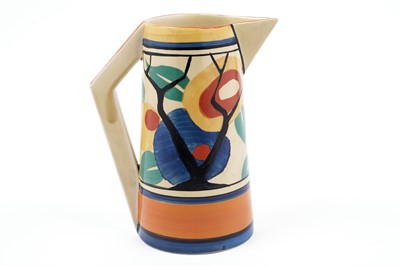 Lot 642 - A Clarice Cliff Bizarre ‘Circle Tree’ conical shape jug