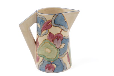 Lot 526 - A Clarice Cliff Bizarre ‘Blue Chintz’ pattern jug