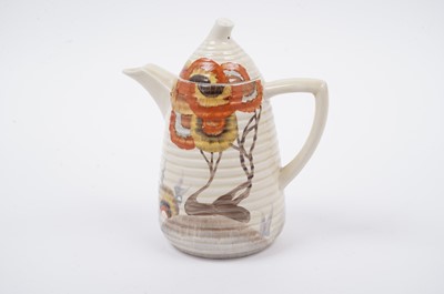 Lot 541 - A Clarice Cliff Bizarre ‘Rhodanthe’ pattern part coffee service