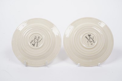 Lot 541 - A Clarice Cliff Bizarre ‘Rhodanthe’ pattern part coffee service