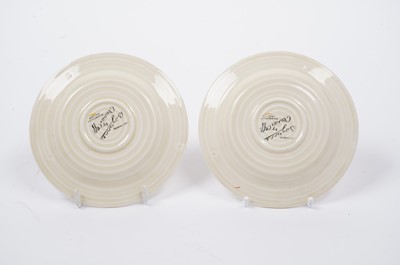 Lot 541 - A Clarice Cliff Bizarre ‘Rhodanthe’ pattern part coffee service