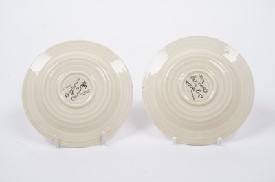 Lot 541 - A Clarice Cliff Bizarre ‘Rhodanthe’ pattern part coffee service