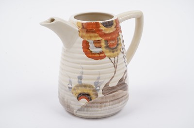 Lot 541 - A Clarice Cliff Bizarre ‘Rhodanthe’ pattern part coffee service