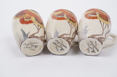 Lot 541 - A Clarice Cliff Bizarre ‘Rhodanthe’ pattern part coffee service