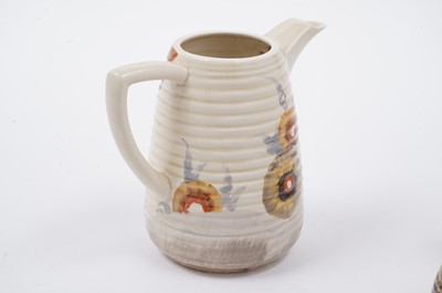 Lot 541 - A Clarice Cliff Bizarre ‘Rhodanthe’ pattern part coffee service