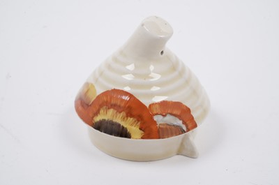 Lot 541 - A Clarice Cliff Bizarre ‘Rhodanthe’ pattern part coffee service