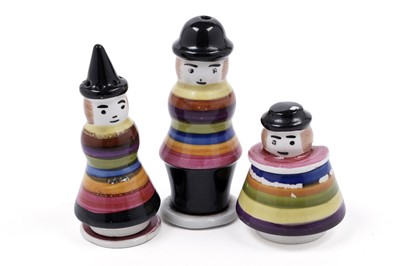 Lot 552 - A Wilkinson Ltd ‘United Services’ figural salt, pepper and mustard pot