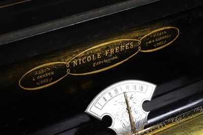 Lot 1409 - Nicole Frères, Geneve and London: a 19th Century amboyna and walnut cased music box