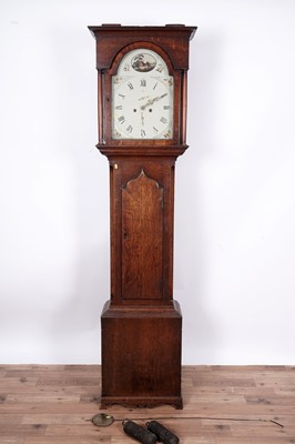 Lot 177 - A George III oak 8-day longcase clock