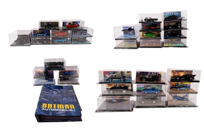 Lot 274 - ﻿A collection of Eaglemoss DC Batman Automobilia models and magazines