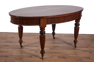 Lot 61 - A Victorian mahogany dining table