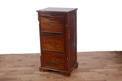 Lot 75 - A Victorian-style mahogany filing cabinet