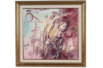 Lot 215 - Antoni Sulek - Asteroid and Angels | oil