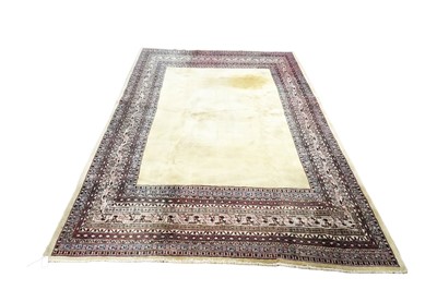 Lot 1215 - A Persian hand-made Moud carpet