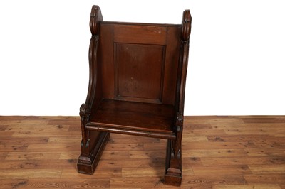 Lot 39 - A Victorian pitch pine pew