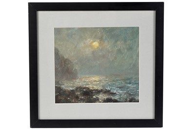 Lot 48 - John Falconar Slater - Sunset and Sparkling Waves | gouache on paper