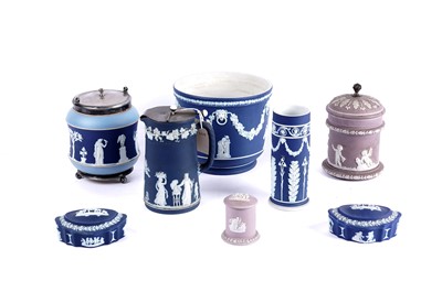 Lot 152 - A collection of 19th Century Wedgwood Jasperware