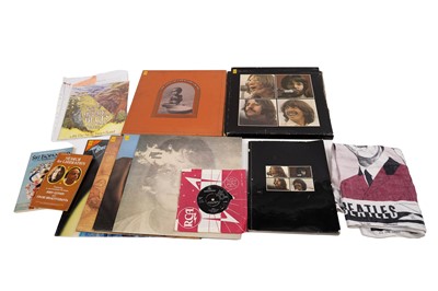 Lot 569 - A small collection of mixed Rock records, box sets and ephemera