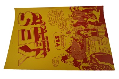 Lot 602 - Five vintage posters relating to Prog-Rock band Yes