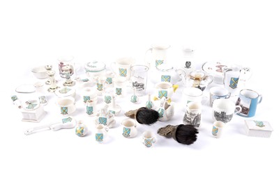 Lot 177 - A collection of Hexham crested ware; and other Hexham interest items