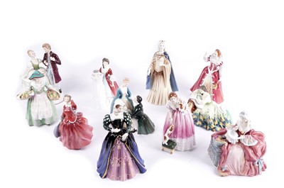 Lot 143 - A collection of Royal Doulton figurines including:  ‘Queen Victoria’