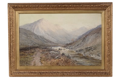 Lot 47 - Thomas Swift Hutton - Evening in Glen Sannox, Isle of Arran | watercolour