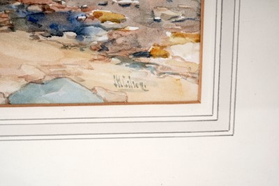Lot 1608 - John William Gilroy - The Artist's Daughters on the Beach | watercolour